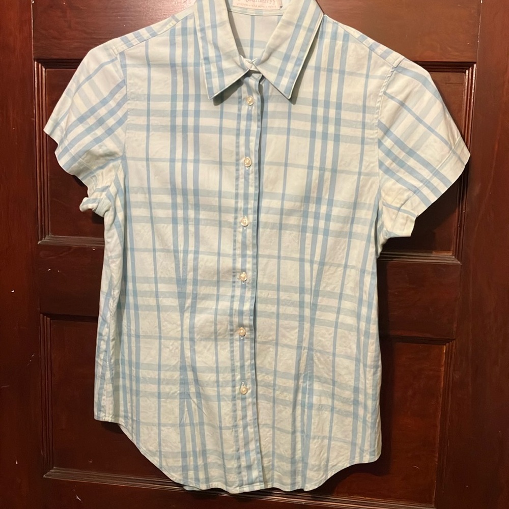 Burberry light blue shirts